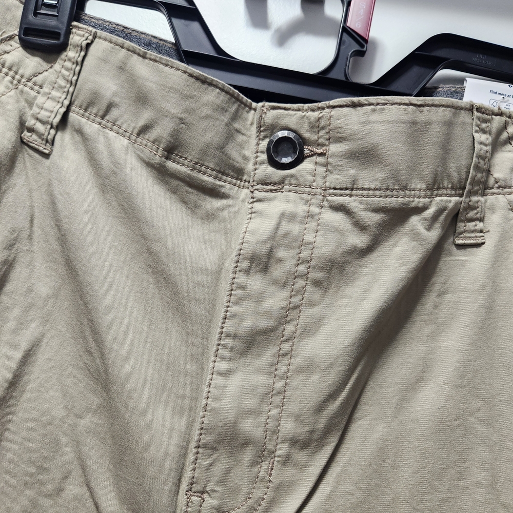 George Men's Khaki Shorts with Navy Branding - Picture 4 of 7